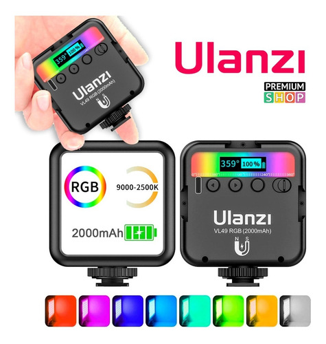 Imagen 1 de 2 de Luz Led Rgb Continua Vijim Vl49 Bateria Interna Triple Iman