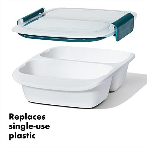 Oxo Good Grips Prep & Go Recipiente Dividido A Prueba De Fug