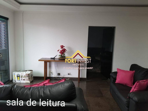 Imagem 2 de 30 de Apartamento Duplex Com 4 Dormitórios À Venda, 210 M² Por R$ 850.000,00 - Tupi - Praia Grande/sp - Ad0004