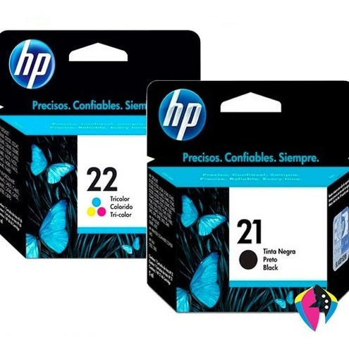 Recarga Cartucho Tinta Original Hp 21 Negro Y Hp 22 Tricolor