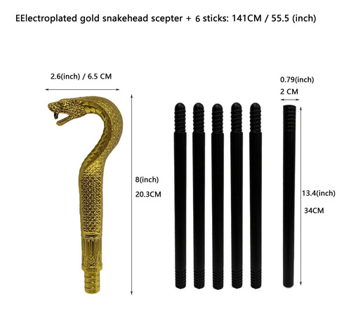 Cetro De Bastón Con Forma De Serpiente Para Estilo F
