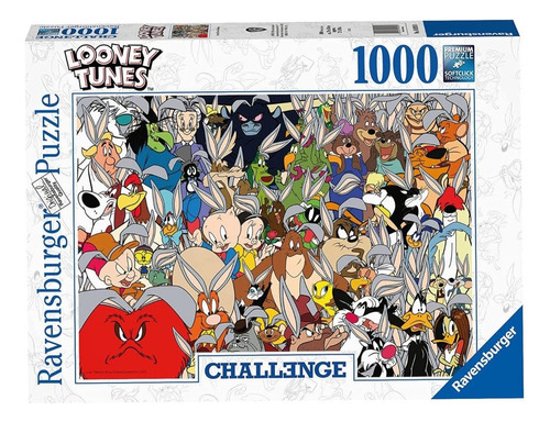 Looney Tunes Challenge Puzzle 1000 Pz Ravensburger 70x50cm