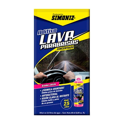 Aditivo Lavaparabrisas Concentrado 60ml Simoniz Rinde 2.5l