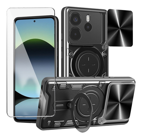 Rudo Uso Funda Case Para Xiaomi Redmi Note 14 4g+screen Mica