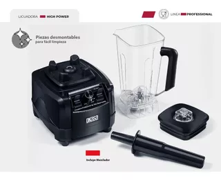 Licuadora Dkasa Profesional 1800 Watts Vaso 2 Litros Tritan