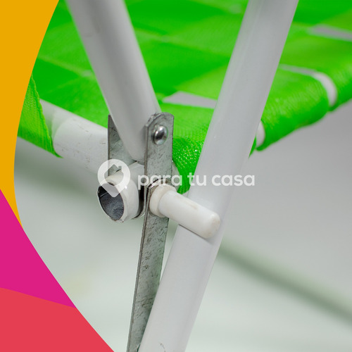 Sillón Reposera X2 Fijo Cinta Caño Pintado 7/8 Reforzado Ct