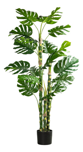 Mingfuxin Planta Artificial De Monstera Deliciosa De 5 Pies,