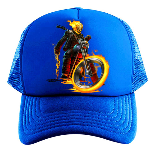 Gorra Trucker Ghost Rider Series Geeks Blue 