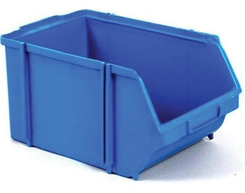Imagem 1 de 1 de Caixa Plastica Gaveta Grande Nº 7 Azul Empilhável (9un)