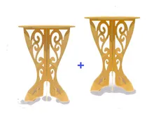 Comprar Mesa Estructuras Circular Candy Bar Fibrofacil X2  80cm Alto