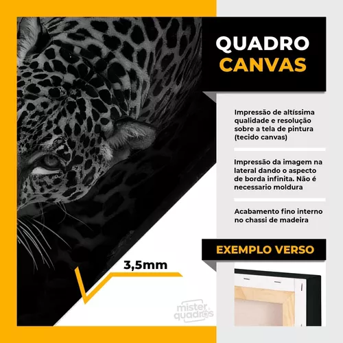 Quadro Decorativo Canvas Animal Selvagem Tigre Por do Sol