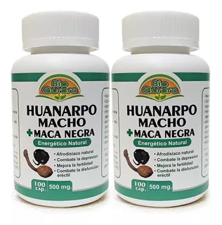 Maca Negra + Huanarpo Macho 100capsx500mg 2pack