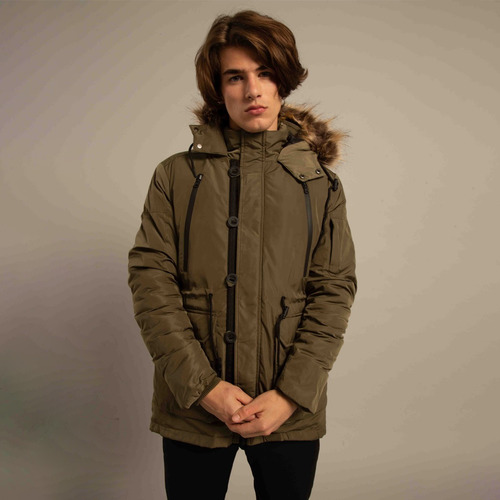 Imagen 2 de 10 de Campera Leviatan Military Green