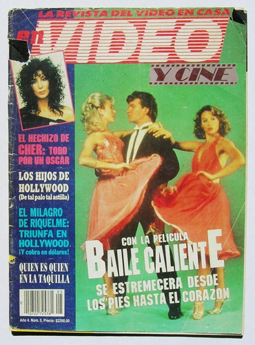 Cher, En Video Y Cine No. 5, Revista Mexicana 1988