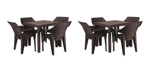 Set 40 Sillas 10 Mesa Rattan Ideal Para Interior Y Exterior