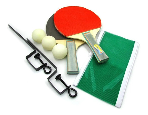 Set Ping Pong Blister Paletas Con Grip Pelotas Red Exahome