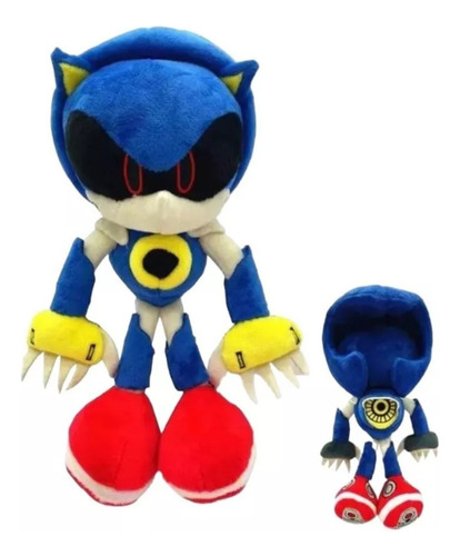 Peluche Hermoso Metal Robot Sonic Azul
