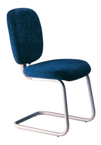 Cadeira Executiva Com Braços E Base Fixa Em S  Linha Lombar