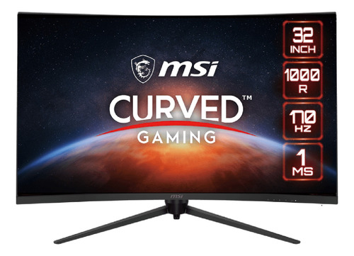 Monitor Curvo Gamer Msi G321cqp E2 32  Wqhd 170hz 1ms (Reacondicionado)