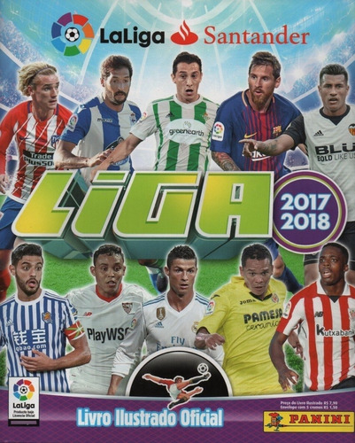 Álbum De Figurinhas Liga Espanhola 2018 - Completo