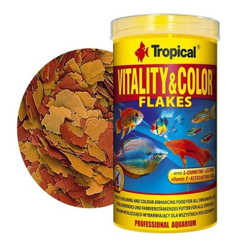Alimento Peces Vitality Y Color Flakes 20g Tropical/fauna 