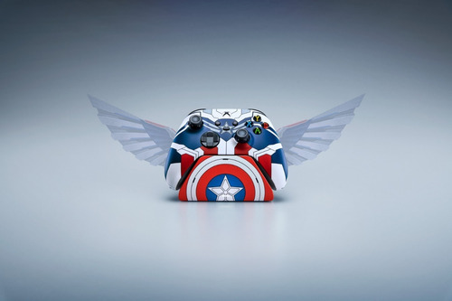 Imagen 3 de 9 de Gamepad Razer Wireless Xbox/pc +quick Charge Capitan America
