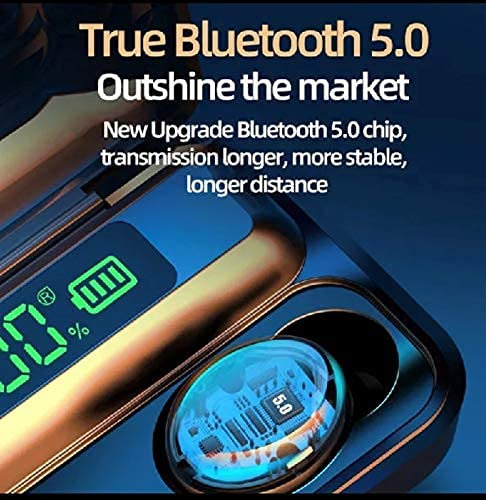 Auriculares Inalámbricos F9 True Con Batería Externa Con Ver