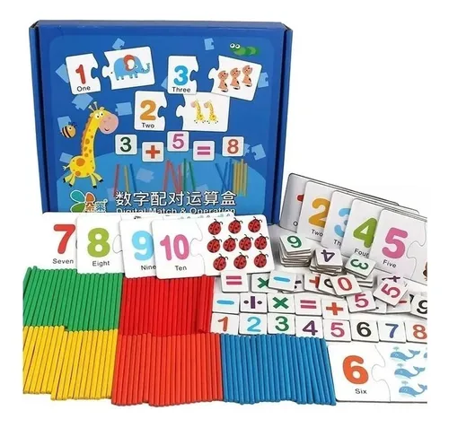 comprar Juego De Madera Sumar Y Restar Didáctico Aprender Matemática