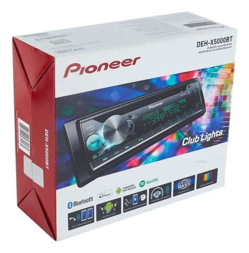 Pioneer Autoradio Bluetooth Deh-x5000bt