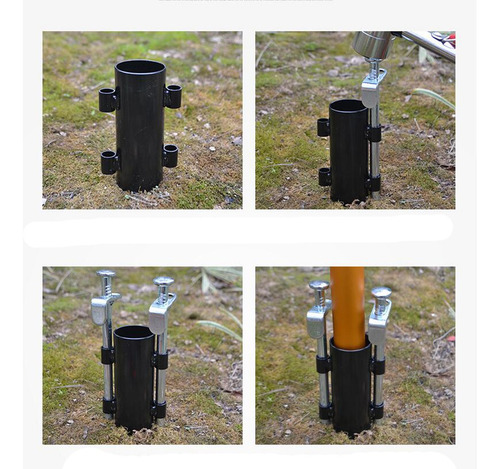 Imagem 9 de 12 de 4xmetal Sólido Canopy Pole Holder Tampão Suporte Haste