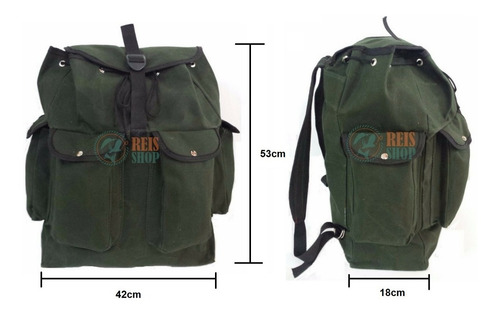 Imagem 4 de 6 de Bolsa Mochila Mochilão Em Lona Encerada Repelente A Água