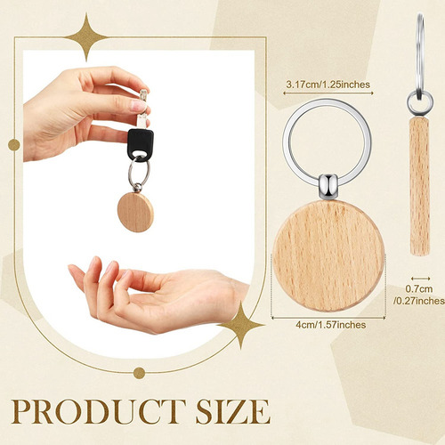 Etiquetas De Madera En Blanco Para Grabar Llaves Q350 Piezas