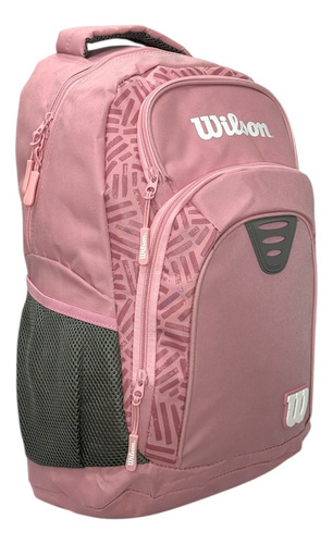 Mochila Wilson Original Juvenil Moderno Wls204-bp4190 Rosa Liso