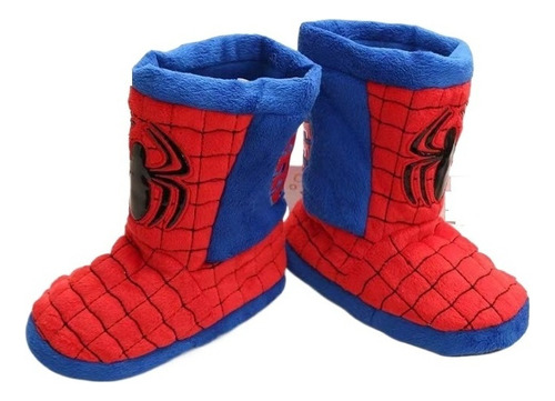 Pantuflas Tipo Bota Spiderman Super Heroes Niños