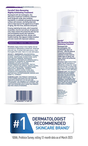 Tratamiento Exfoliante Nocturno Cerave Skin Renewing 50 Ml