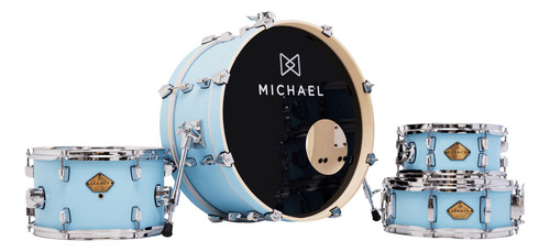 Bateria Legacy Slim Dml410 Bumbo 20 (shell Pack) Azul Vbl Cor Azul-aço