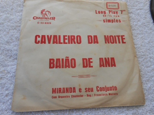 Vinil Miranda E Seu Conjunto Cavaleiro Da Noite Baião De Ana