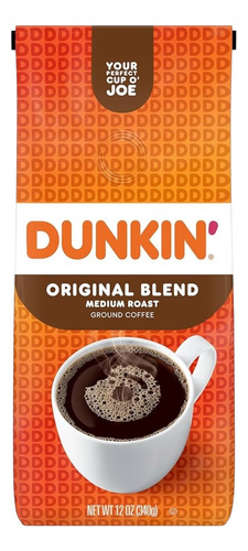 Dunkin Original Blend Medium Roast Ground Coffee 12oz(340g)