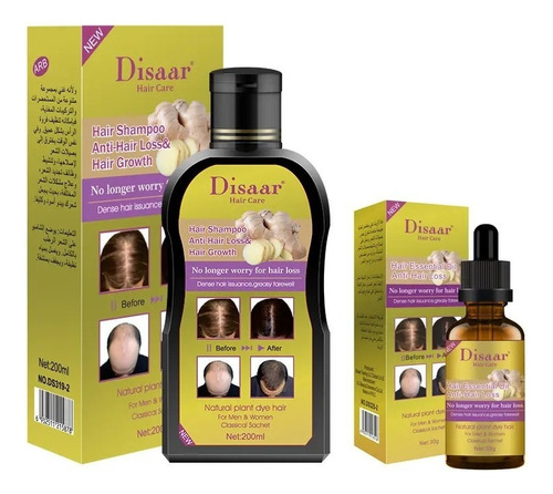  Pack Shampoo Y Serum Jengibre Anti Caida Alopecia Calvicie