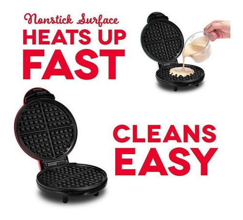 Imagen 5 de 9 de R Creador De Panqueques Mini Waffle Iron Máquina Eléctrica P