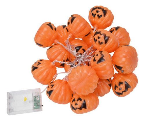 Cadena De 20 Led Con Forma De Calabaza Para Halloween, 3 Met
