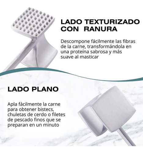 Martillo Para Carne, Ablandador De Carne Con Mango De