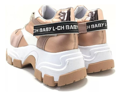 Imagen 4 de 4 de Zapatillas Sneakers Con Plataforma Luna Chiara Urbanas Damon
