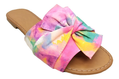 Imagem 2 de 7 de Rasteira Feminina Sandália Chinelo Tie Dye Rasteirinha Mule