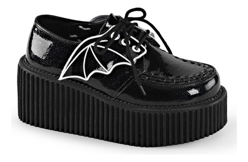 Zapato Creeper Charol Murcielago Creeper-205 Demonia Goth 