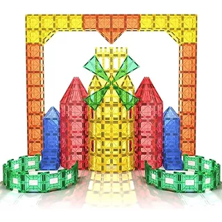 Compatible Magnetic Tiles Building Blocks, Toddler Kids...