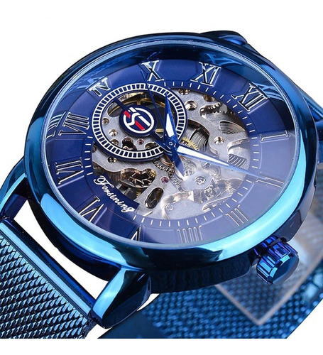 Reloj Hombre Forsining Acero Inoxidable Mecánico De Lujo