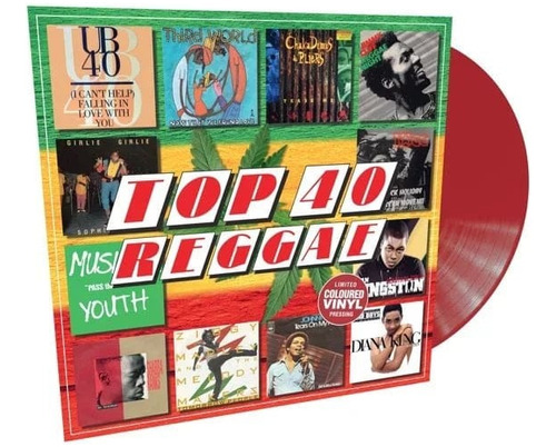 Top 40 Reggae Varios Artistas Vinilo Rojo Limtado Importado