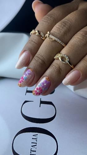 Gel Para Unhas Alongamento Humma Glitter Intenso