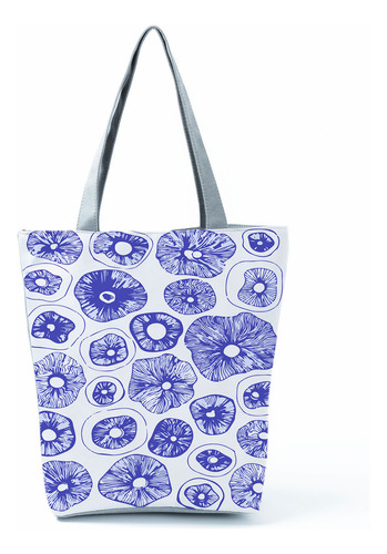 Large Capacity Handbag For Women Mushroom Group Printing